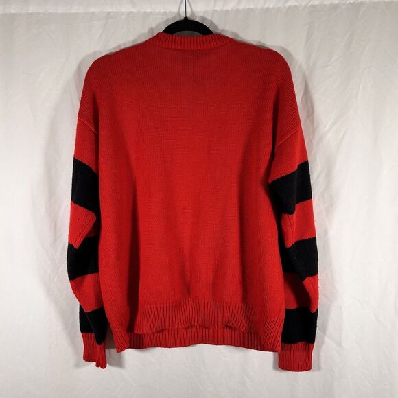 Vintage Mickey Mouse Women's XL Red Knit Crew Neck Long Sleeve Pullover - Picture 7 of 9